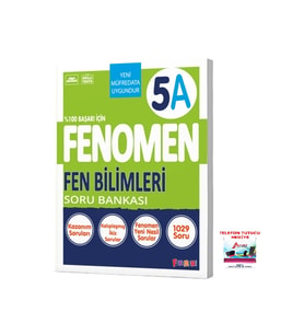 Fenomen Yayıncılık 2025-2026 5. Sınıf Matematik Soru Bankası A Seviyesi %100 Başarı İçin Yeni Müfredat (Çok Renkli)