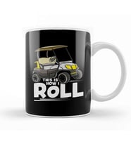This Is How I Roll Funny Golf Cart Pun Cute Golfer Kupa Bardak Porselen