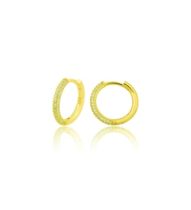 Gümüş Gold Halka Kadın Küpe CSR2185592