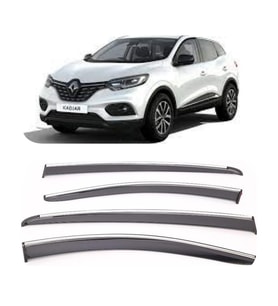 Renault Kadjar Kromlu Cam Rüzgarlığı 2015-2021 arası Sunplex (Beyaz)