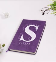 BK Gift Kişiye Özel İsimli Mor Termo Deri Defter Model 34