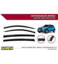 DACİA SANDERO 2013 2014 2015 2016 2017 2018 2019 2020 MODEL KROMLU CAM RÜZGARLIĞI