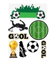 Futbol Sticker Telefon Laptop Notebook Tablet Defter Matara Stiker Etiket ST1356