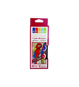 Südor Cam Boya Su Bazlı Set 10x15 ml 10 Renk