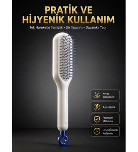 Yeni Nesil Saç Fırçası Saç Derisini Ölü Derilerinden Arındırır Kolay Temizlenen