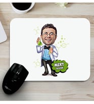 Kişiye Özel Kimyagere Hediye Karikatürlü Mouse Pad