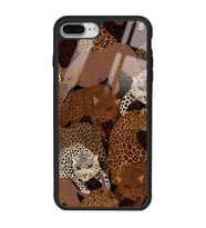 iPhone 8 Plus Leoparlar Tasarımlı Glossy Telefon Kılıfı