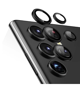 Microsonic Samsung Galaxy S23 Ultra Tekli Kamera Lens Koruma Camı Siyah