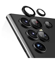 Microsonic Samsung Galaxy S23 Ultra Tekli Kamera Lens Koruma Camı Siyah