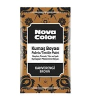 Nova Color Toz Kumaş Boyası Kahverengi - 2 adet