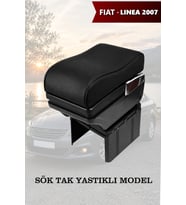 fiat linea 2007 kol dayama Yastıklı Siyah Lüks geniş model Deri