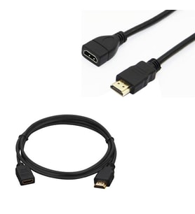 PM-8801 HDMI Erkek to HDMI Dişi Gold Uçlu 30 Cm Uzatma Hdmı Kablo