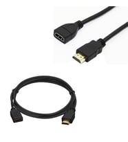 PM-8801 HDMI Erkek to HDMI Dişi Gold Uçlu 30 Cm Uzatma Hdmı Kablo