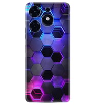 Spark 10 Pro Kılıf Resimli Desenli Silikon Platinium Series Petekler 1889