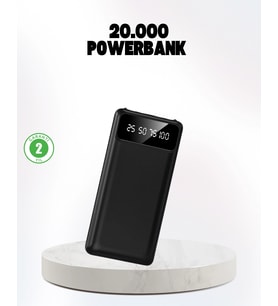 Çoklu Güvenlik Korumalı 20.000 Mah Powerbank Fener Özellikli