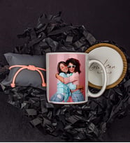 Motto Gift Kadınlara Özel Fotoğraflı Kupa & Bardak Altlığı & Pembe Bileklik Hediye Seti 110400