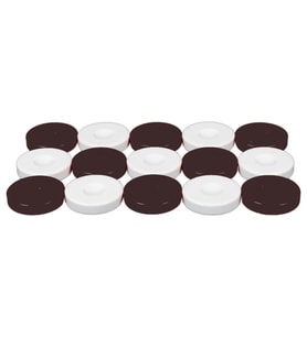 Gifthome Kahverengi-Beyaz Polyester Tavla Pulu
