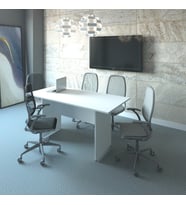Vena Toplantı Masası 160x73x75 (18mm) (Beyaz)