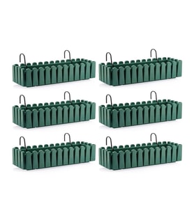 Omnipazar SO-İB03 Askılı Balkon Saksı Takım 14 lt Yeşil 6 Adet