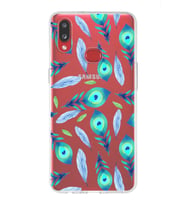 PrintiFy Samsung Galaxy A10s ile Uyumlu 1mm Slim Fit Nazar Boncuğu 3 Baskılı Şeffaf  Kılıf