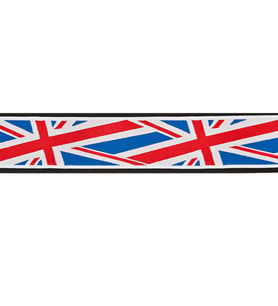 Planet Waves 50A11 Gitar Askısı Union Jack (5 cm) İngiliz Bayrağı - Canlı Renkler - Rahat