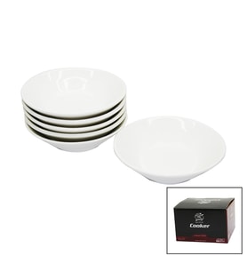CKR-4144 6 PARÇA PORSELEN ÇAY TABAK (5680)
