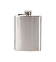 6 Oz Çelik Cep Matarası Viski Kanyak Kamp İçki Matara Şişesi 0.18 Litre (Metal)
