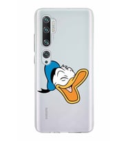 Xiaomi Mi Note 10 Uyumlu Kapak Donald Duck Tasarımlı Şeffaf Silikon Kılıf