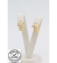 STİL İNCİSİ/XUPING JEWELRY ELİPS MODEL KÜPE (Altın Rengi)