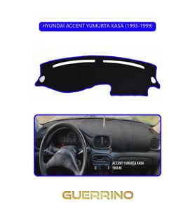 HYUNDAİ ACCENT YUMURTA KASA 1993-1999TORPİDO KORUMA HALISI MAVİ KENAR