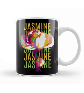 Jasmine Flowers Kupa Bardak Porselen