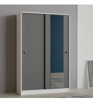 abre vm-300 BEYAZ-ANTRASİT portmanto vestiyer ayakkabılık