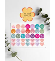 100 Adet Teşekkür Ederiz Stickers Paketleme Kargo Çıkartma PYT0KSTK138