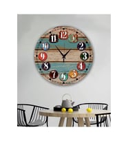 bilge Tasarım RETRO Duvar Saati 40 x 40 CM (Karışık)