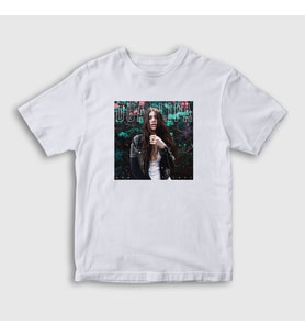 Presmono Unisex Çocuk Beyaz Poster V2 Dua Lipa T-Shirt 326051tt (Beyaz)