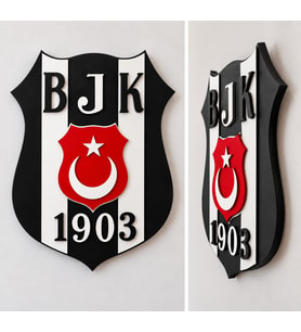 BJK 1903 Duvar Dekoru – 40×50 cm – 3 mm MDF