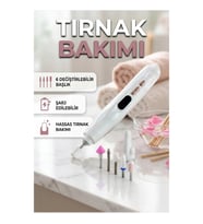 6 Başlıklı Çok Fonksiyonlu Tırnak Bakım Cihazı – Şekillendirme ve Parlatma