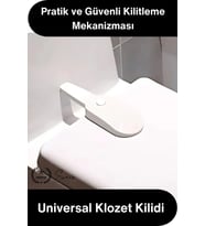 #Kilit Üniversal Klozet Kilidi Bebek Çocuk Güvenlik Kilidi Yapışkanlı WC Kapağı Kilidi Tuvalet Emniy