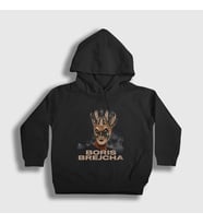 Presmono Unisex Çocuk Siyah Venetian Dj Boris Brejcha Kapüşonlu Sweatshirt 499997tt