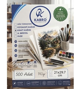 Premium Kraft Kağıt A4 140gr 500’lü 21x29,7 cm Yazıcı, Baskı ve El İşi Kağıdı