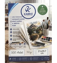 Premium Kraft Kağıt A4 140gr 500’lü 21x29,7 cm Yazıcı, Baskı ve El İşi Kağıdı