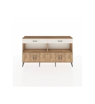 Arges Konsol 2 Raflı 2 Çekmeceli 4 Kapaklı 176x30x99 Çam-Çam/Aytaşı