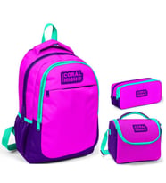 Coral High Pembe Mor Üçlü Okul Çanta Seti