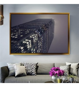 Altın Çerçeveli dekoratif tablo l939 (Gold)