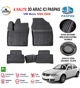 Vw Bora 3D Paspas Havuzlu Pro 1999-2006 Arası