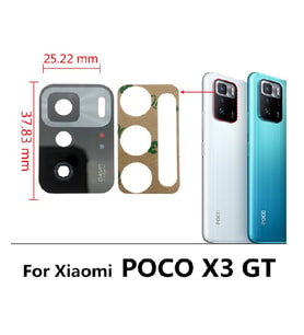 Xiaomi Poco X3 Gt Arka Kamera Camı Lens Yapışkanlı