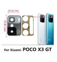 Xiaomi Poco X3 Gt Arka Kamera Camı Lens Yapışkanlı
