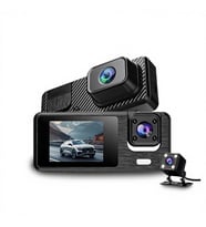 Çeşithane 3 Kameralı Araç İçi Kamera 1080P Ön Arka İç Kayıt Gece Görüşlü Dash Cam