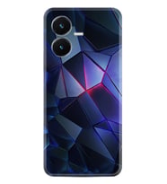 Vivo Y22S Kılıf Resimli Desenli Silikon Platinium Series Üçgenler 2 1872