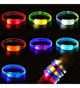 Festival & Parti LED Bileklik 3 Farklı Mod Işıklı 1 Adet